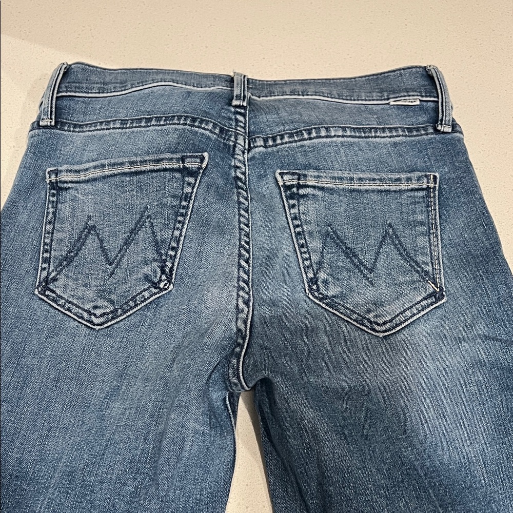 MOTHER Classic Blue Straight Leg Jeans